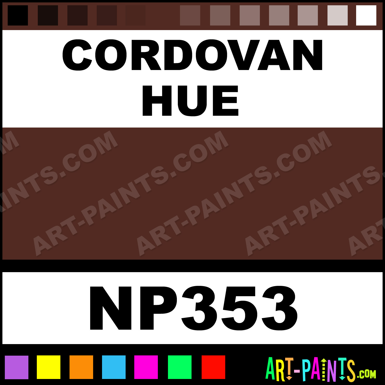 Cordovan Nupastel 72 Set Pastel Paints - NP353 - Cordovan