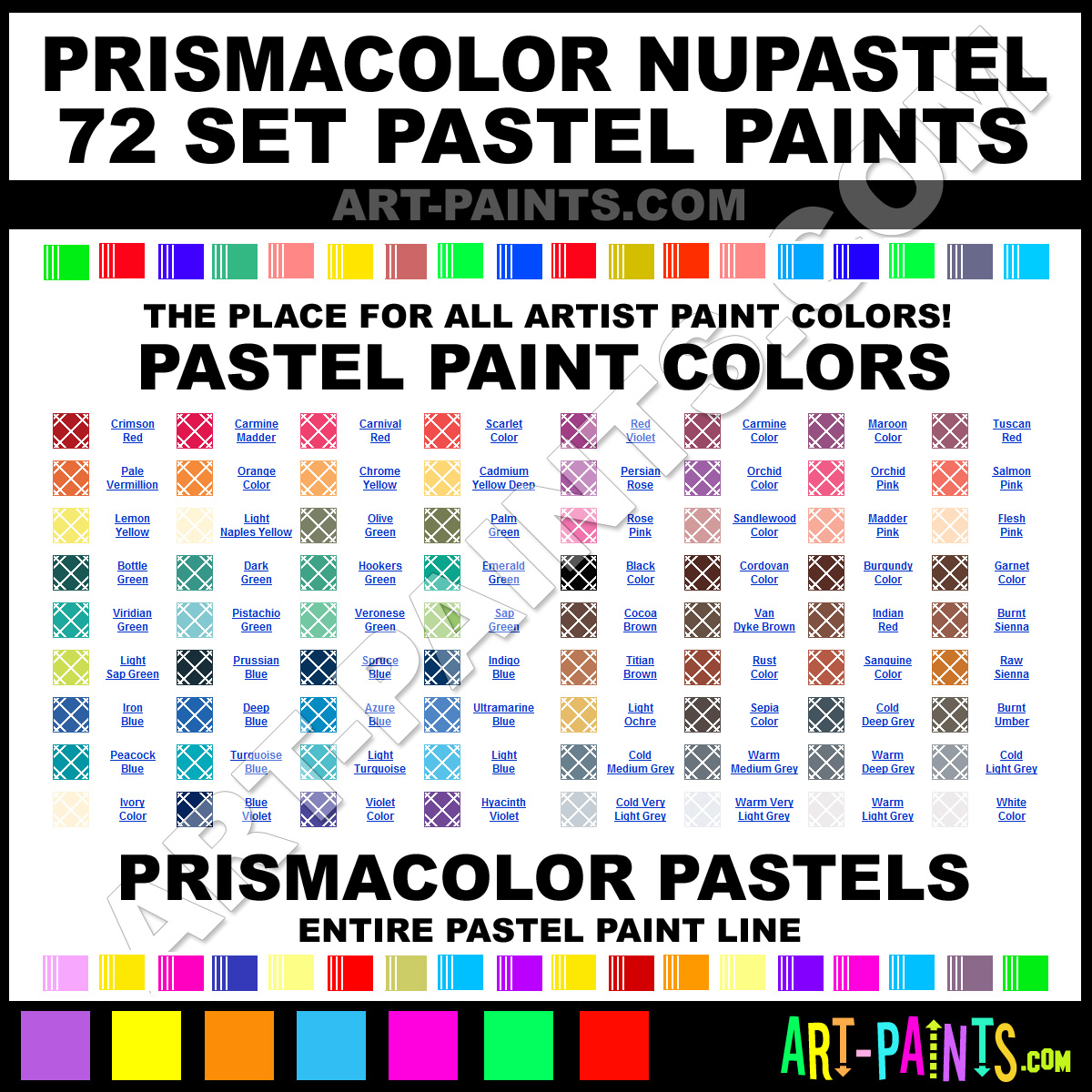 Nupastel Color Chart