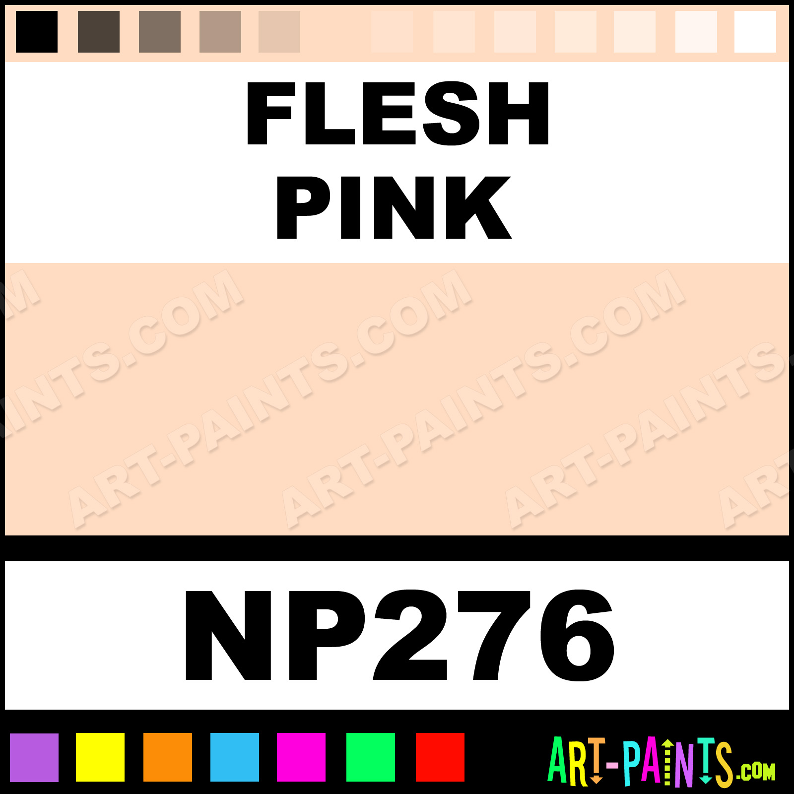 flesh pink nupastel 96 set pastel paints - np276 - flesh pink paint ...