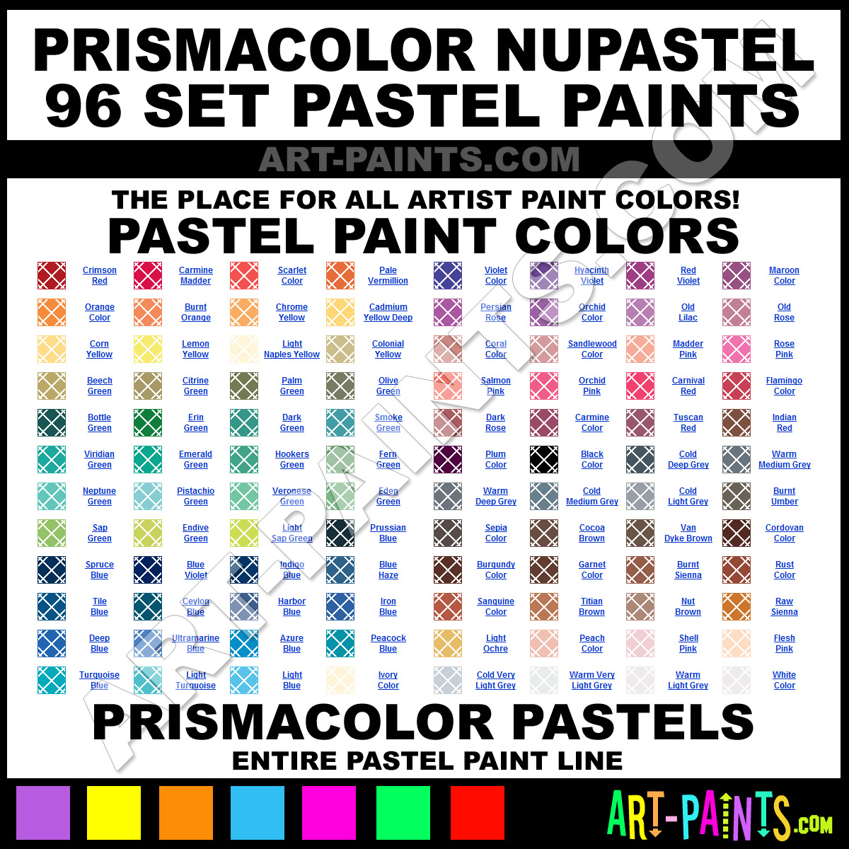 Nupastel Color Chart