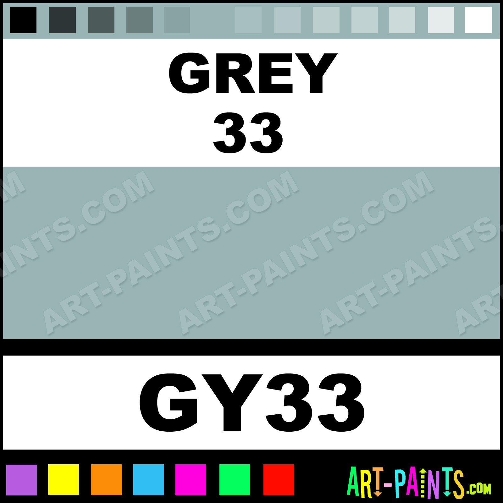 Grey 33 Soft Pastel Paints - GY33 - Grey 33 Paint, Grey 33 Color