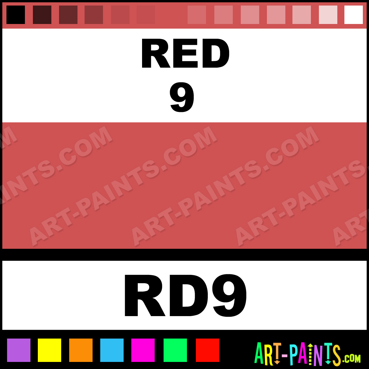 Red 9 Soft Pastel Paints RD9 Red 9 Paint Red 9 Color Unison Soft 