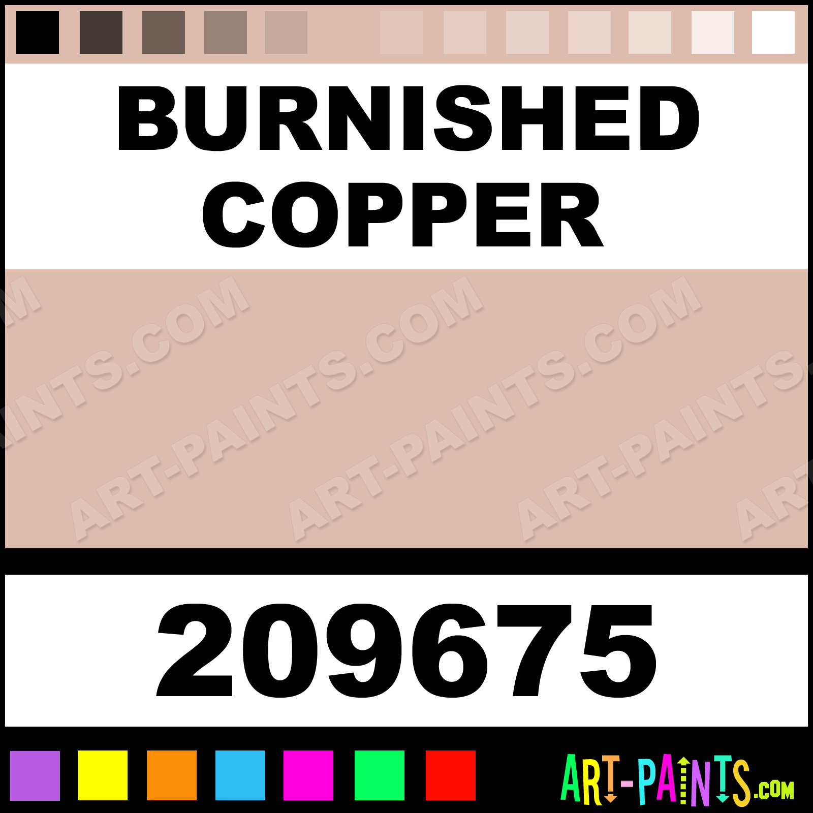 Burnished Copper Craft and Hobby Spray Paints 209675 Burnished