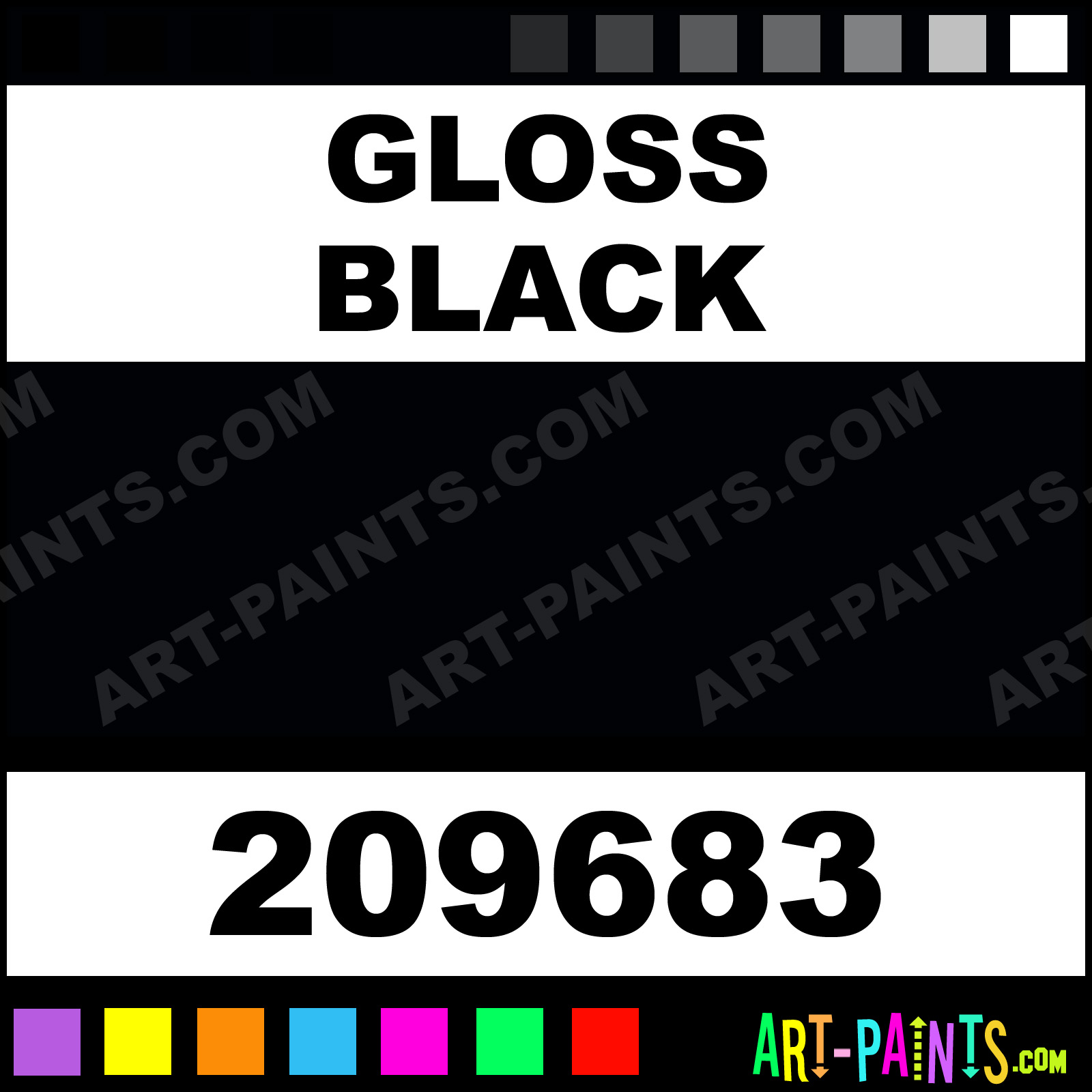 Gloss Black Craft and Hobby Spray Paints 209683 Gloss Black Paint