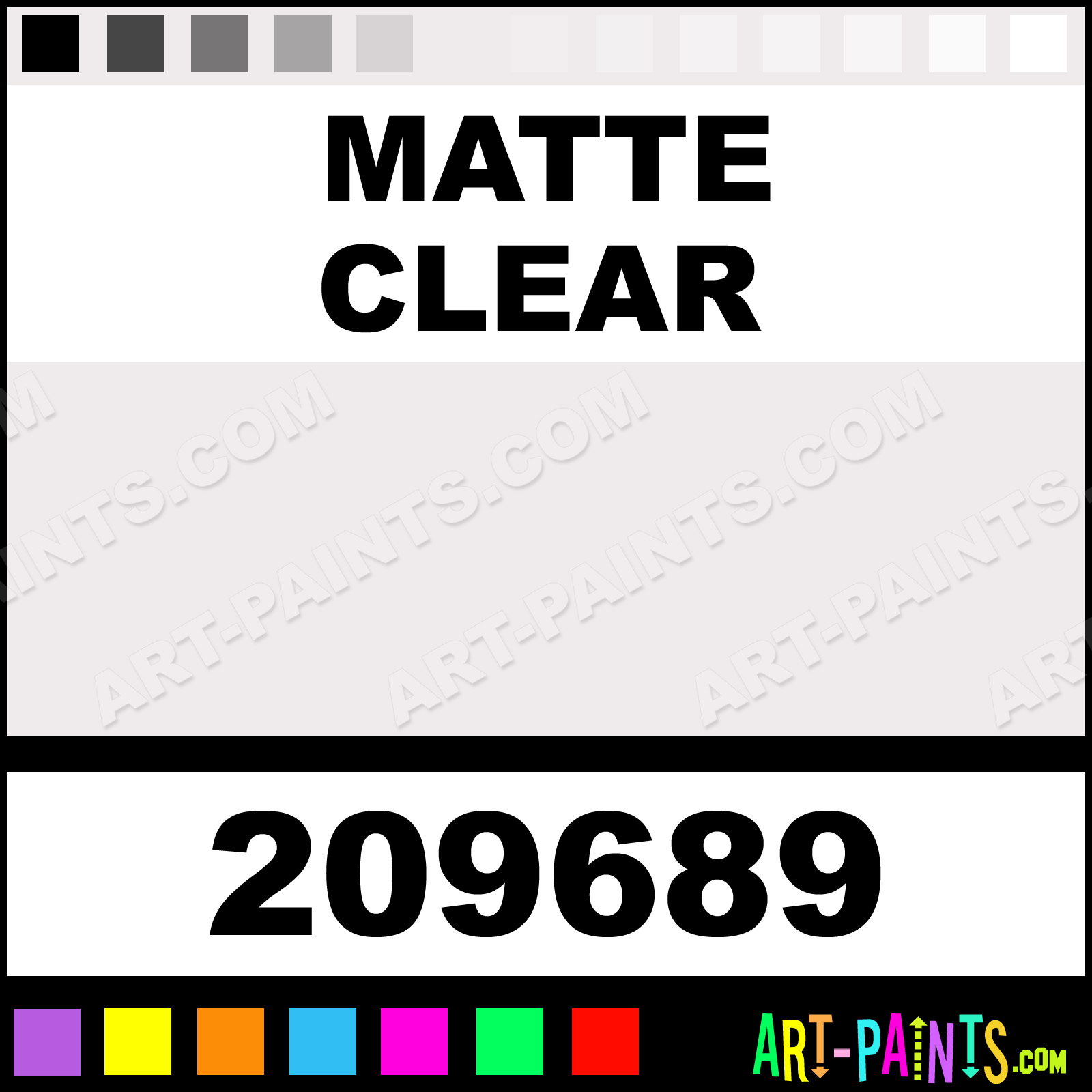 Matte Clear Craft and Hobby Spray Paints 209689 Matte Clear Paint
