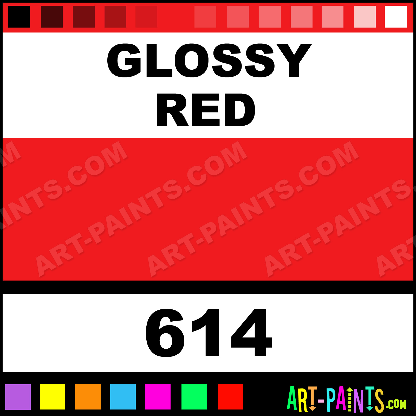 Glossy Red Just For Flowers Spray Paints 614 Glossy Red Paint