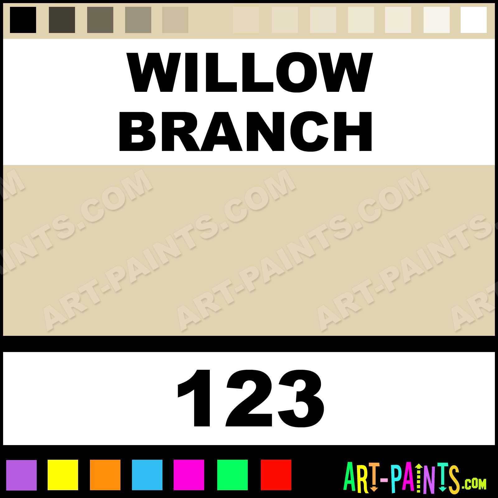 Willow Branch Just For Flowers Spray Paints 123 Willow Branch Paint