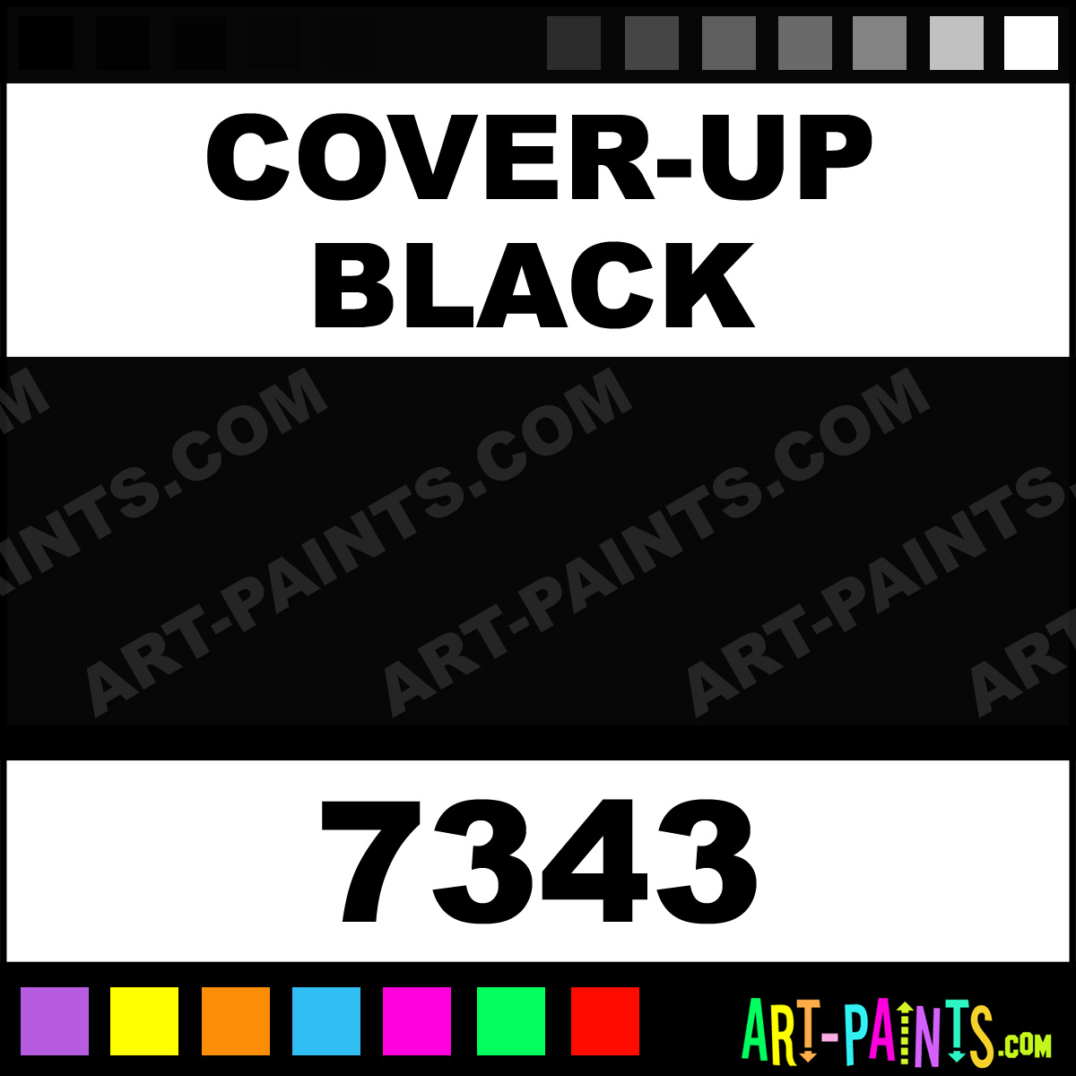 CoverUp Black Contractor Striping Spray Paints 7343 CoverUp Black