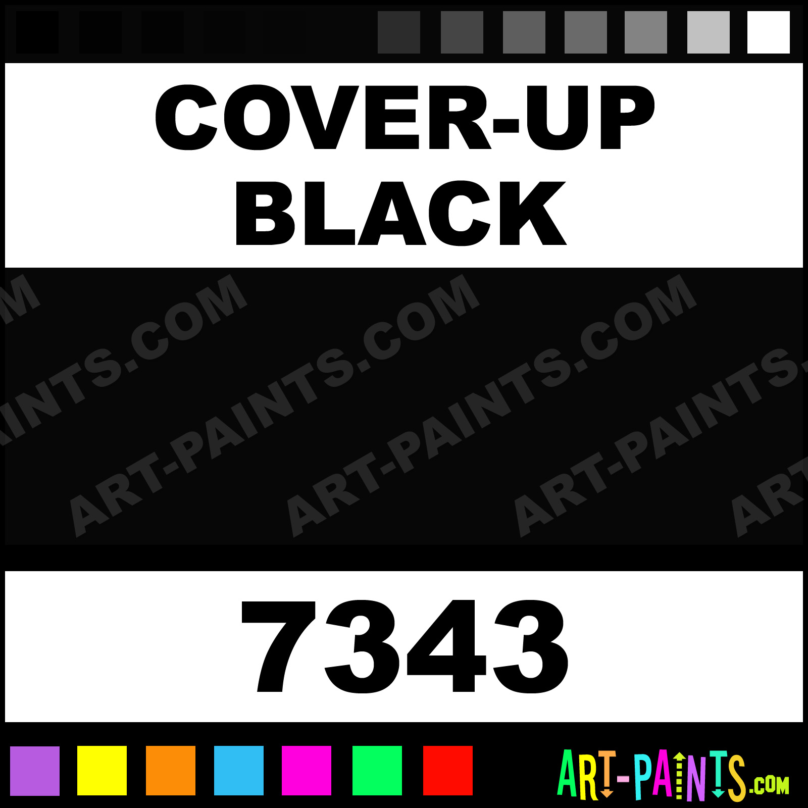 CoverUp Black Contractor Striping Spray Paints 7343 CoverUp Black