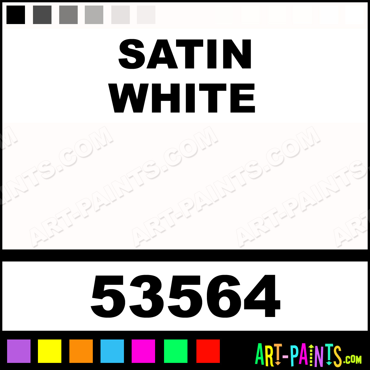 Satin White Indoor Outdoor Spray Paints 53564 Satin White Paint