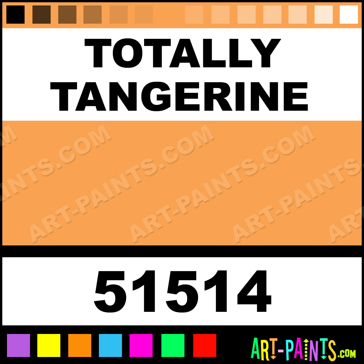 Totally Tangerine Indoor Outdoor Spray Paints 51514 Totally