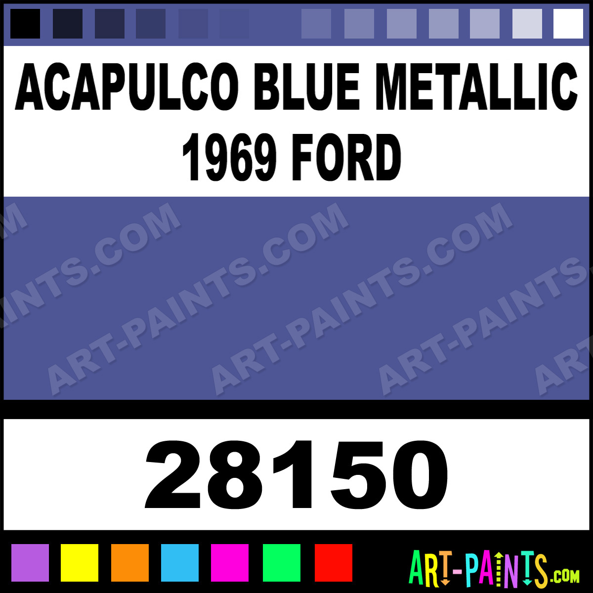 thumbnail image 2 of MCW Finishes 6730E Acapulco Blue Metallic Enamel Model Paint For Auto Detailing 2 of 4