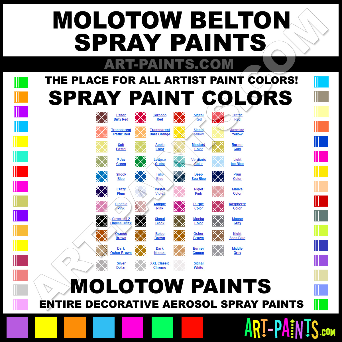 Belton Molotow Color Chart