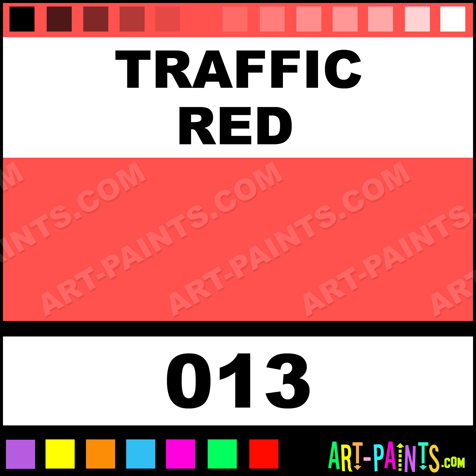 Traffic Red High Pressure Spray Paints 013 Traffic Red Paint