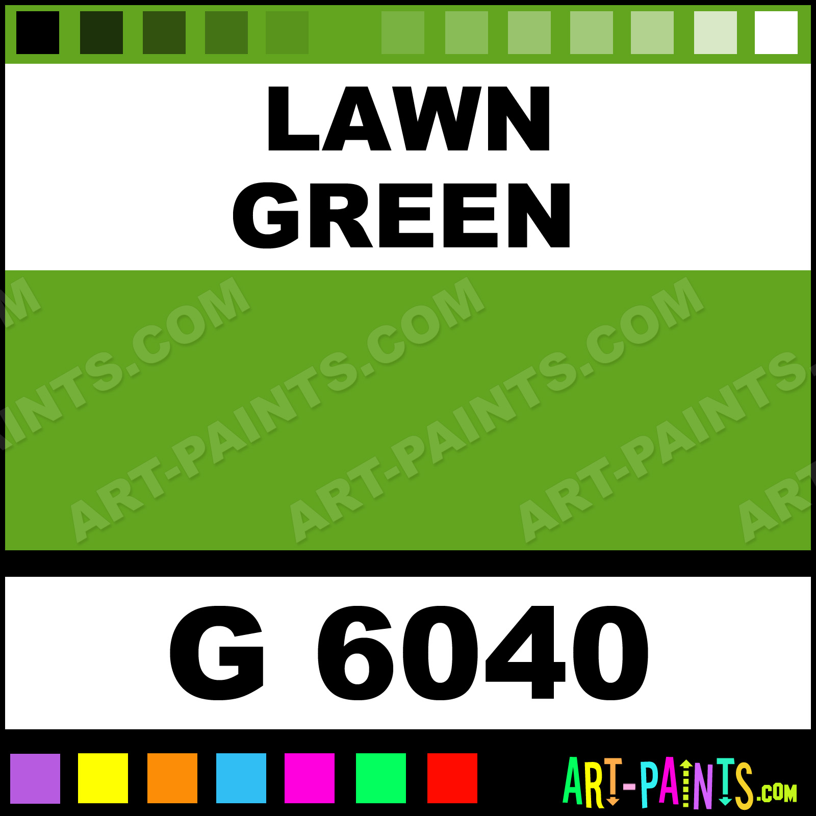 Lawn Green Gold Line Spray Paints - G 6040 - Lawn Green