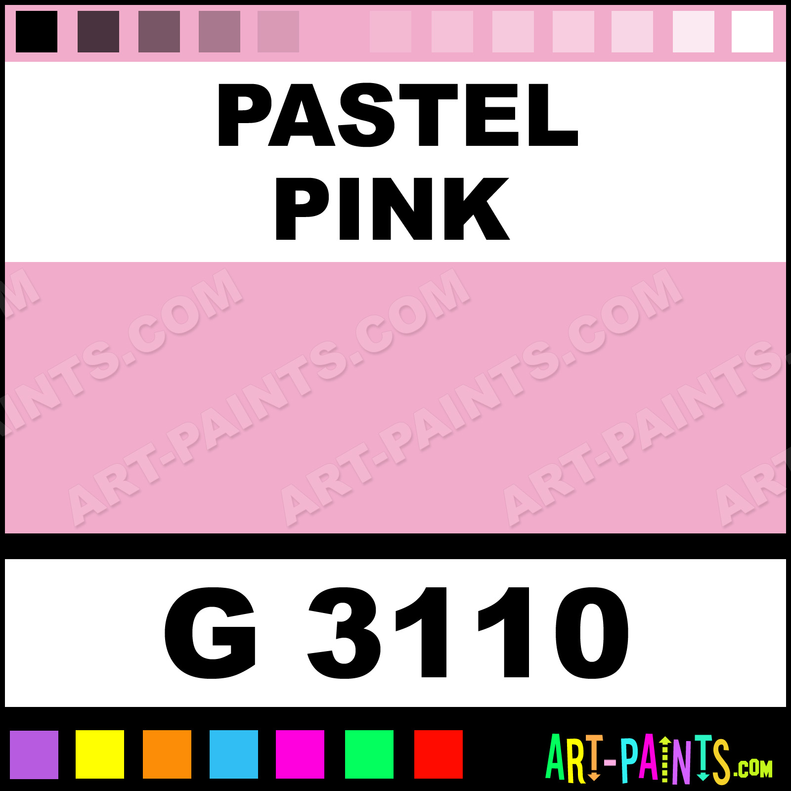 Pastel Pink Gold Line Spray Paints - G 3110 - Pastel Pink Paint, Pastel Pink Color, Montana Gold
