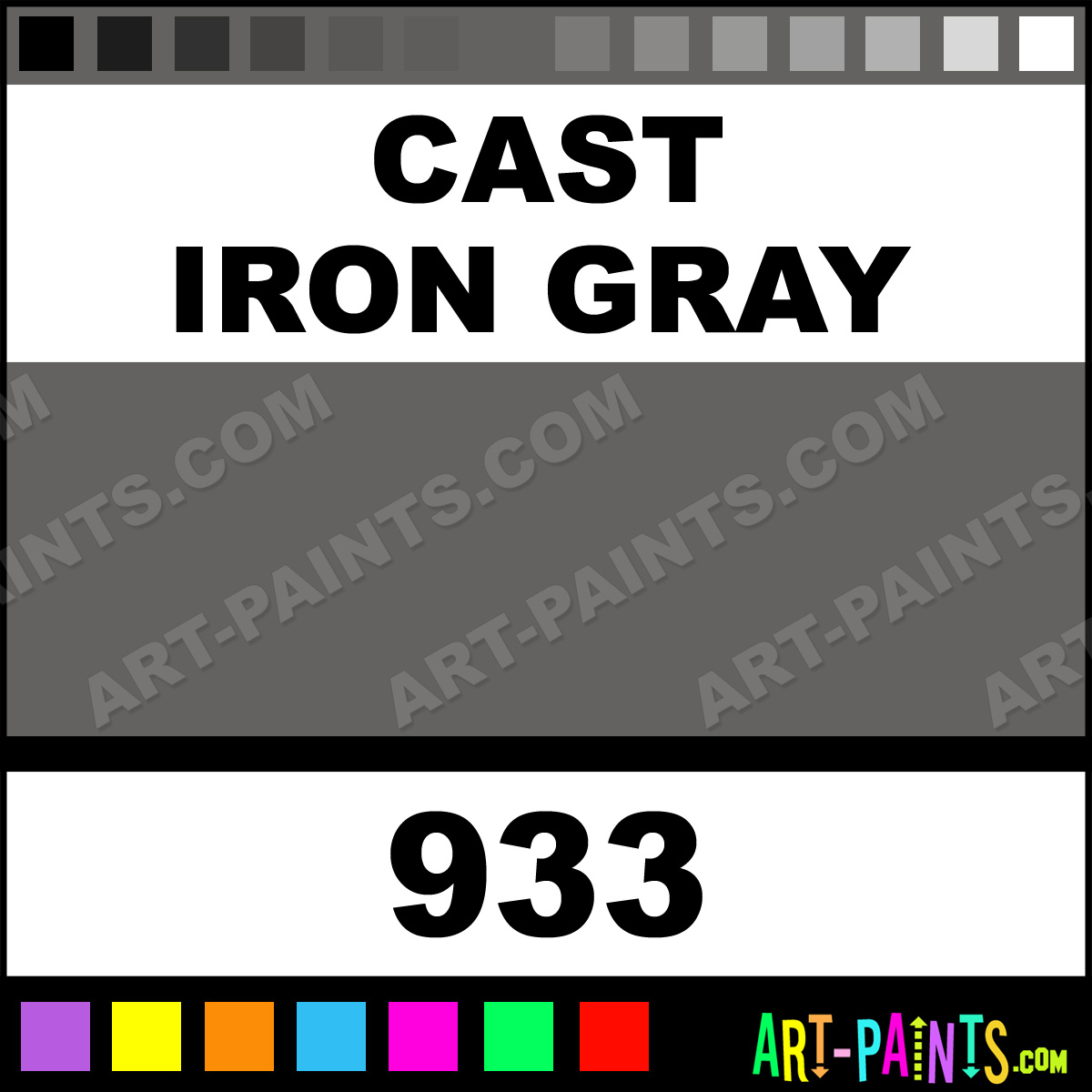 Cast Iron Gray Metalcraft Spray Paints 933 Cast Iron Gray Paint