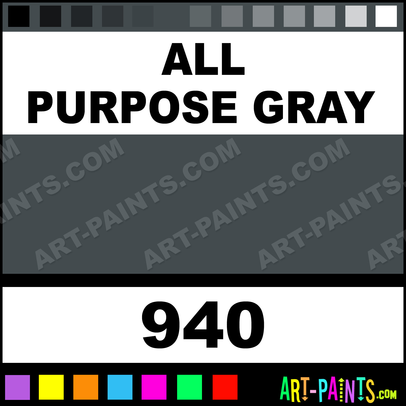 All Purpose Gray Primers Spray Paints 940 All Purpose Gray Paint
