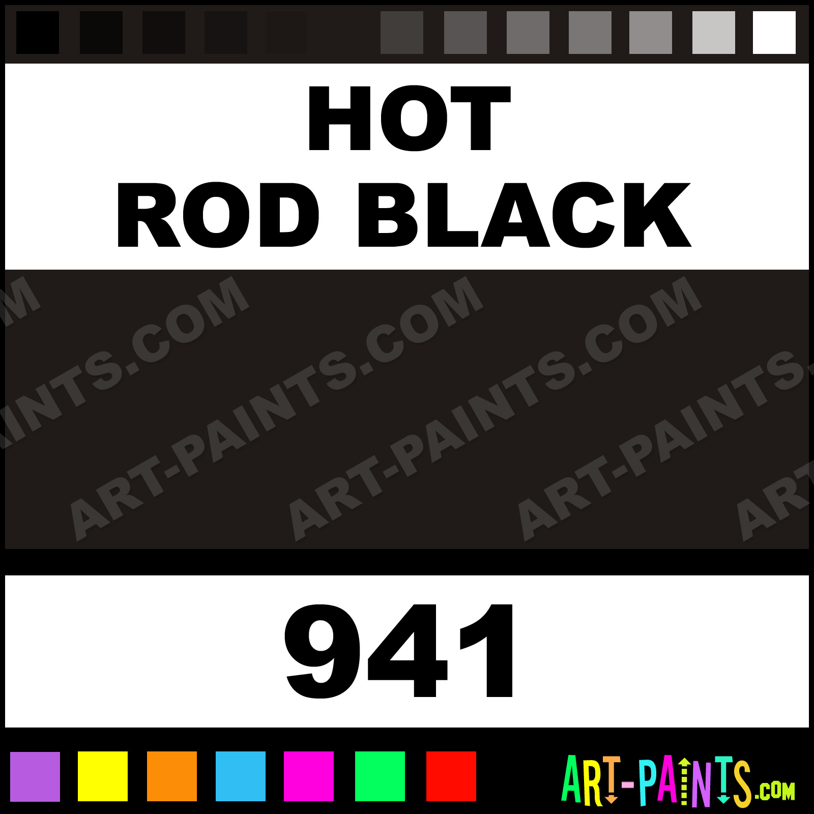 Hot Rod Black Primers Spray Paints 941 Hot Rod Black Paint, Hot Rod