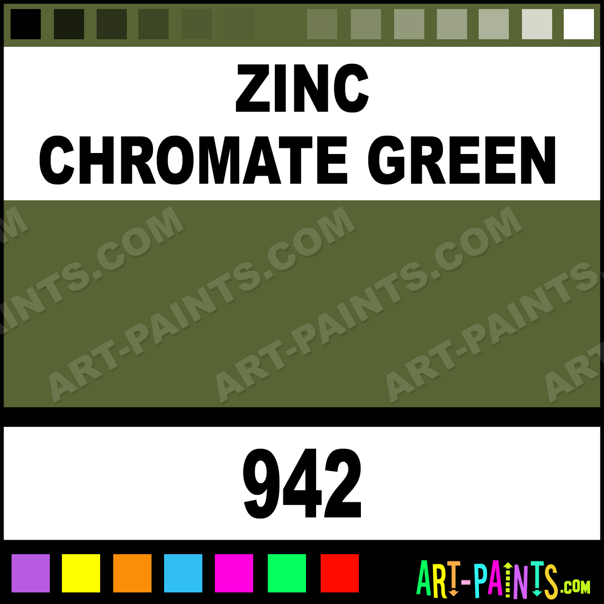 Zinc Chromate Green Primers Spray Paints - 942 - Zinc Chromate