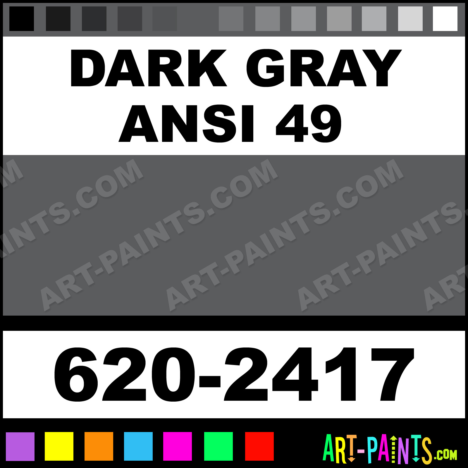 Ansi 61 Grey Color Chart