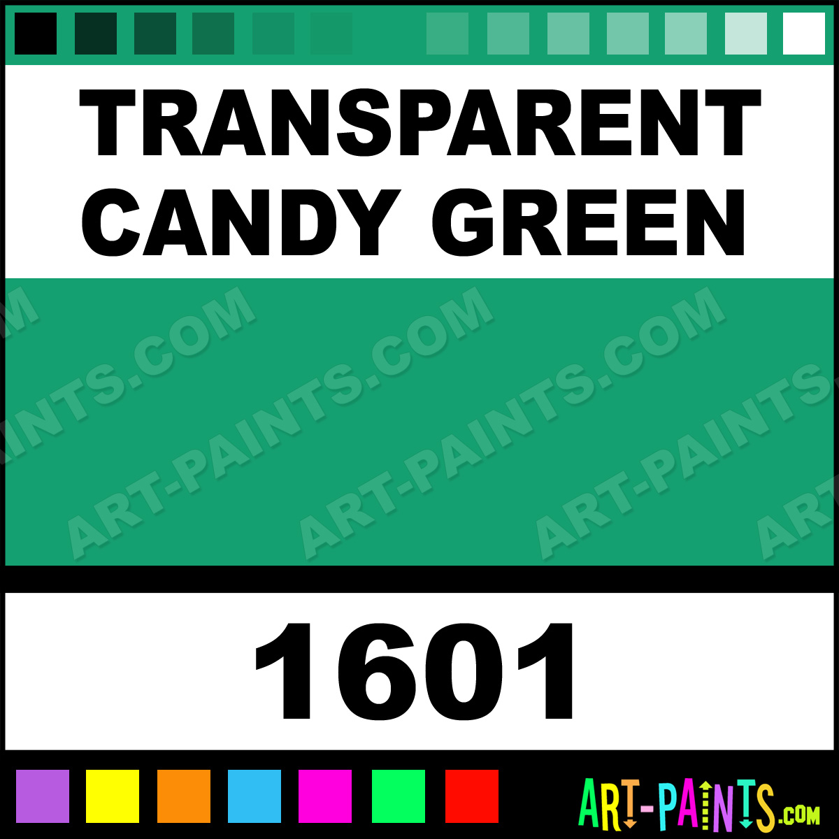 Transparent Candy Green Spray
