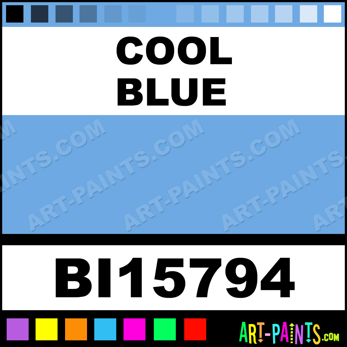 Cool Blue Soft Matte Spray Paints BI15794 Cool Blue Paint, Cool