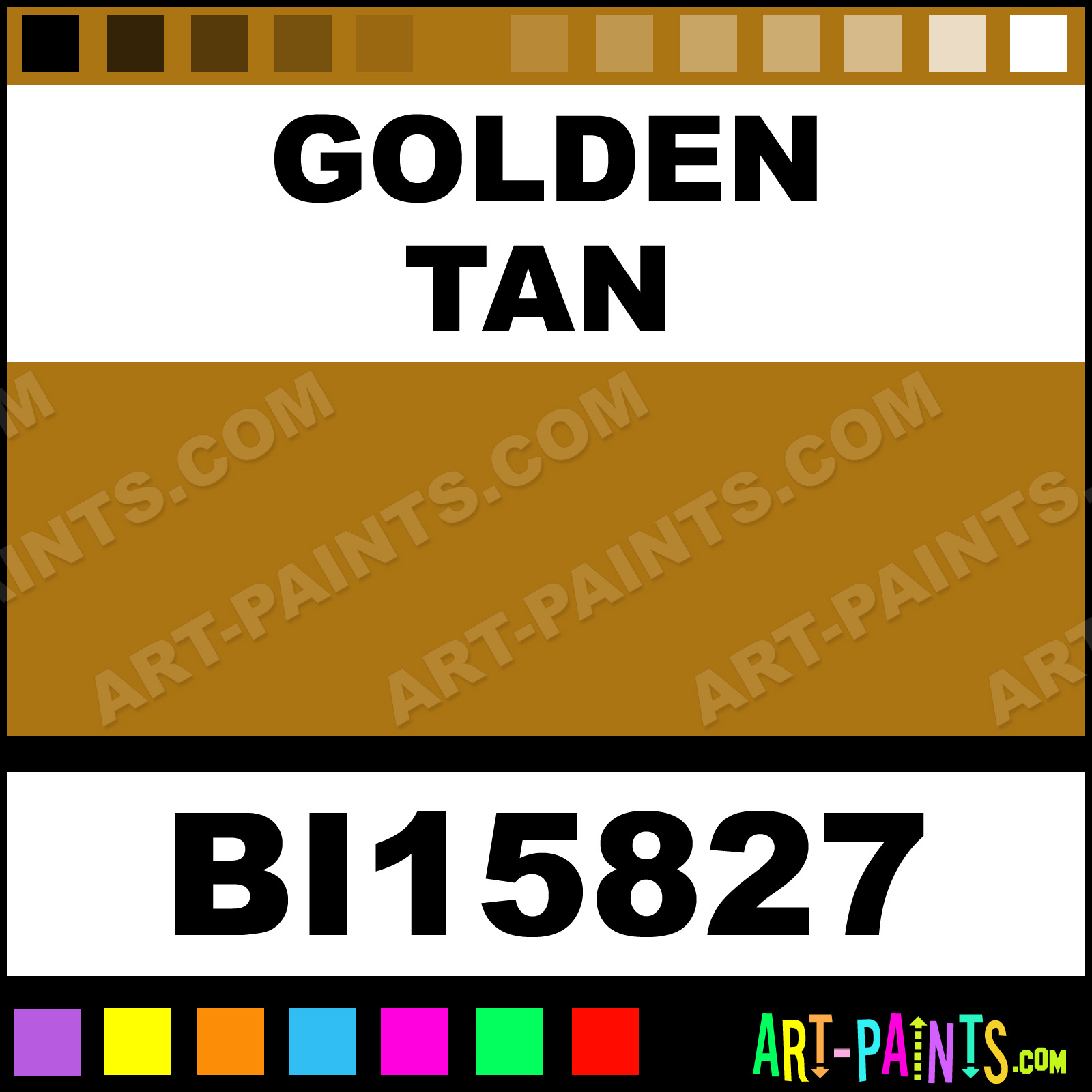 Golden Tan Soft Matte Spray Paints BI15827 Golden Tan Paint, Golden