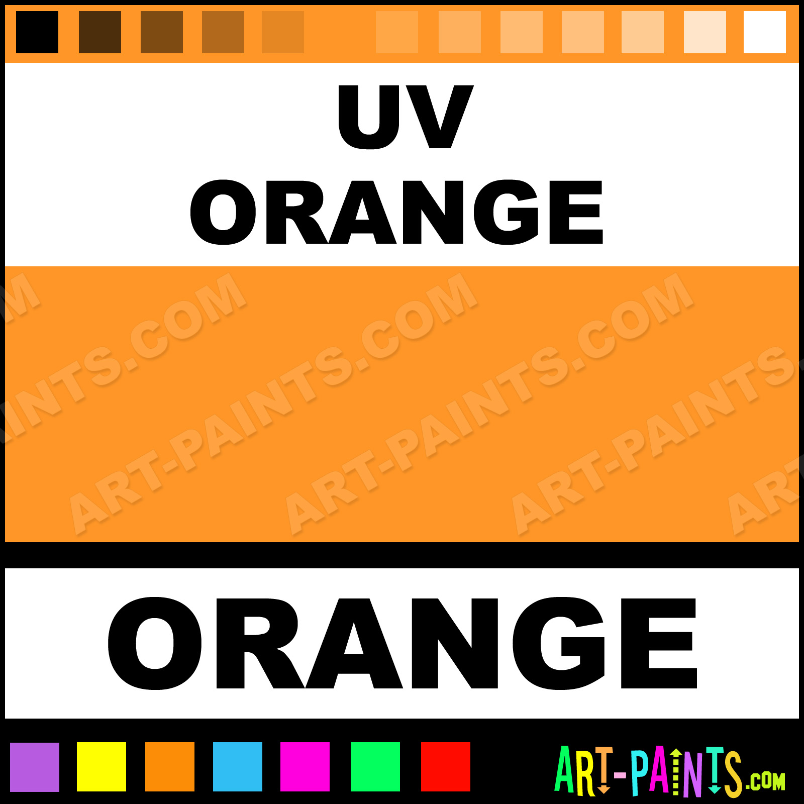 UV Orange Paint