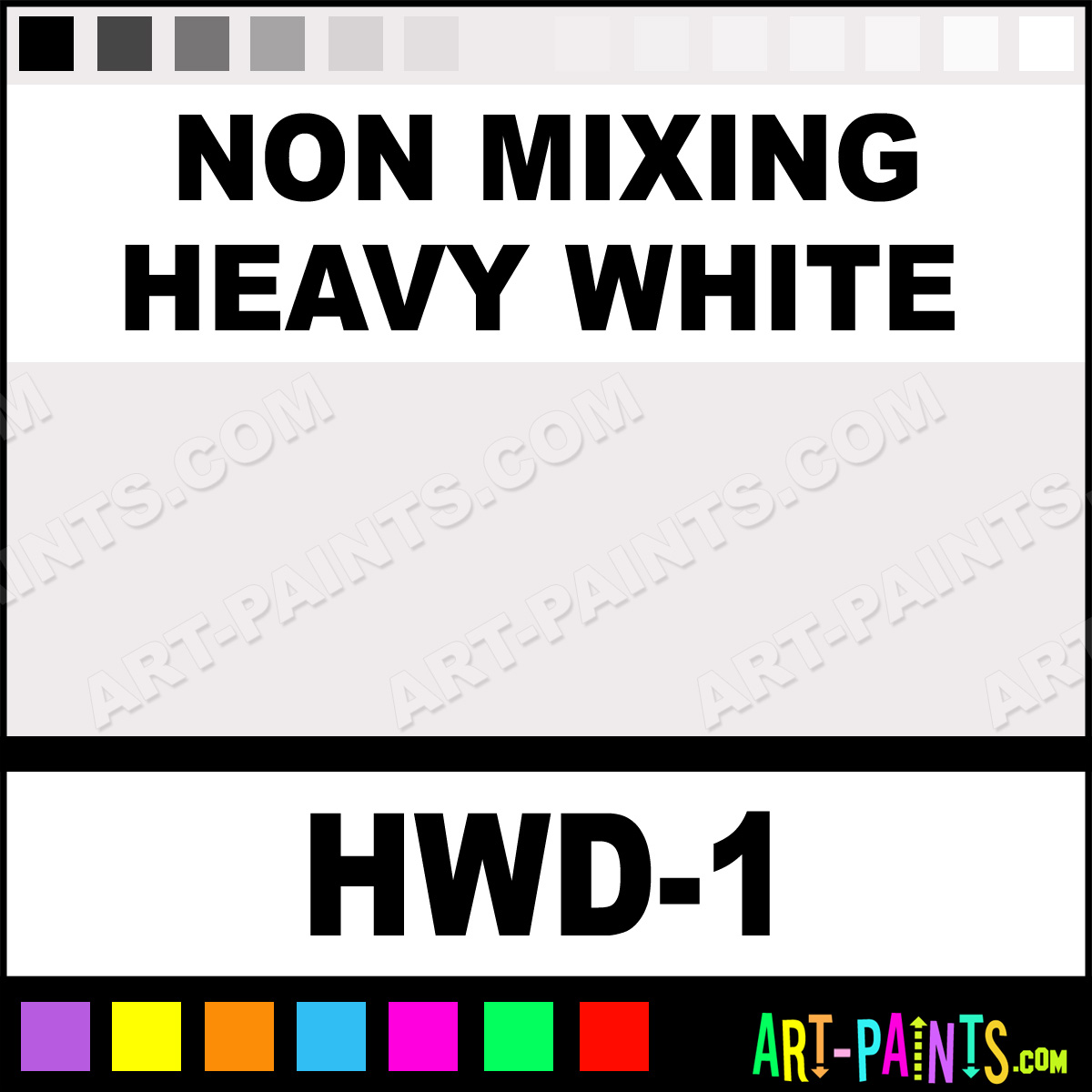 Non Mixing Heavy White Paint