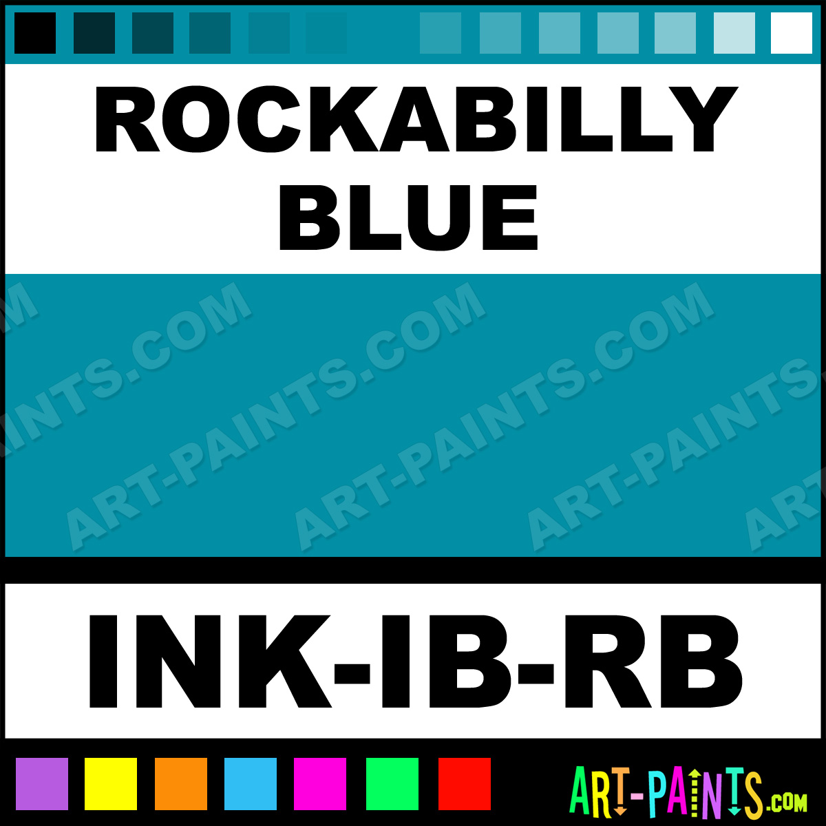 Rockabilly Blue Paint