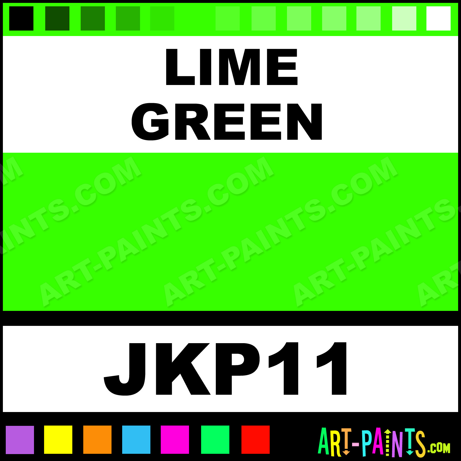 Lime Green Pure Powder Tattoo Ink Paints JKP11 Lime Green Paint