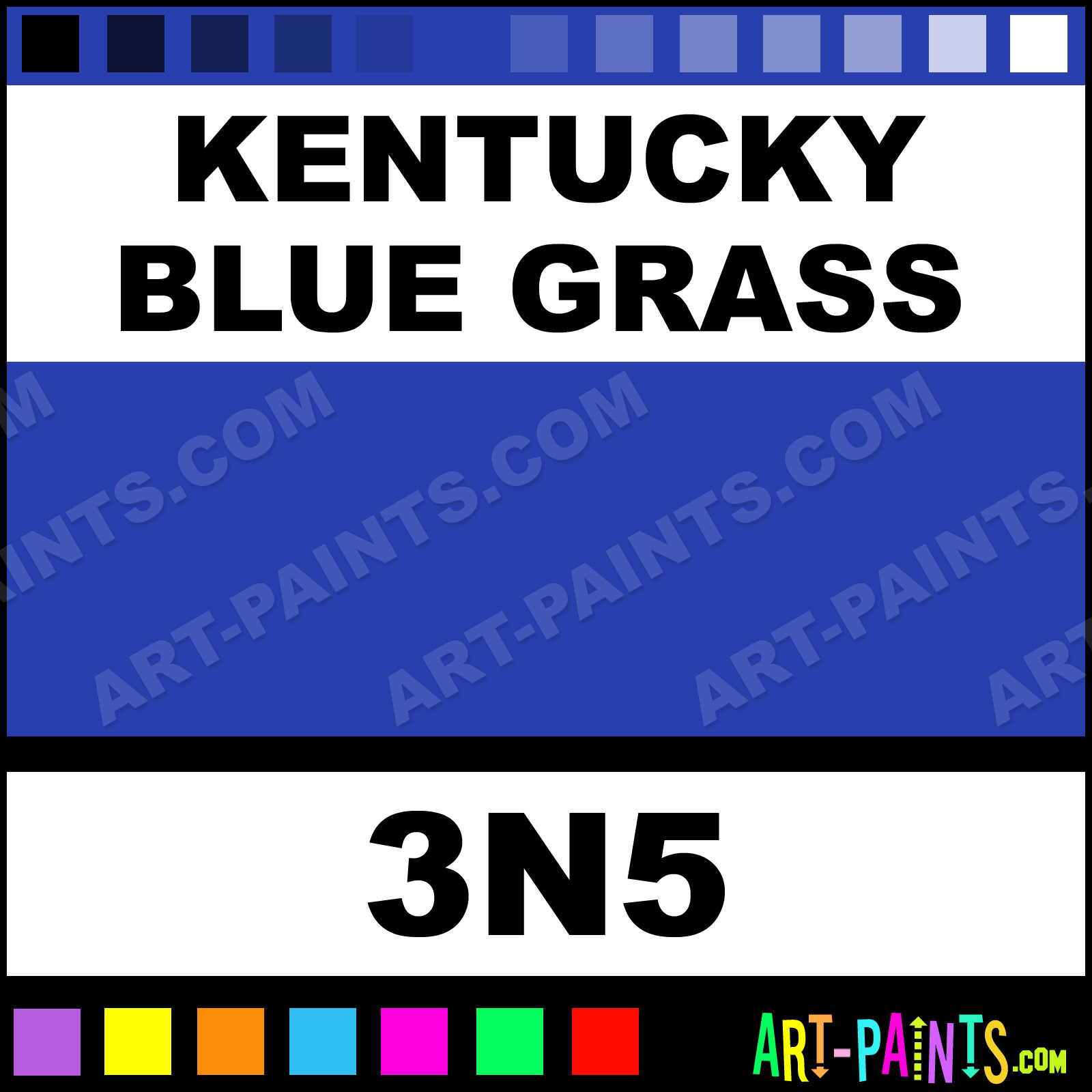 Kentucky Blue Grass Millenium Tattoo Ink Paints 3N5 Kentucky Blue