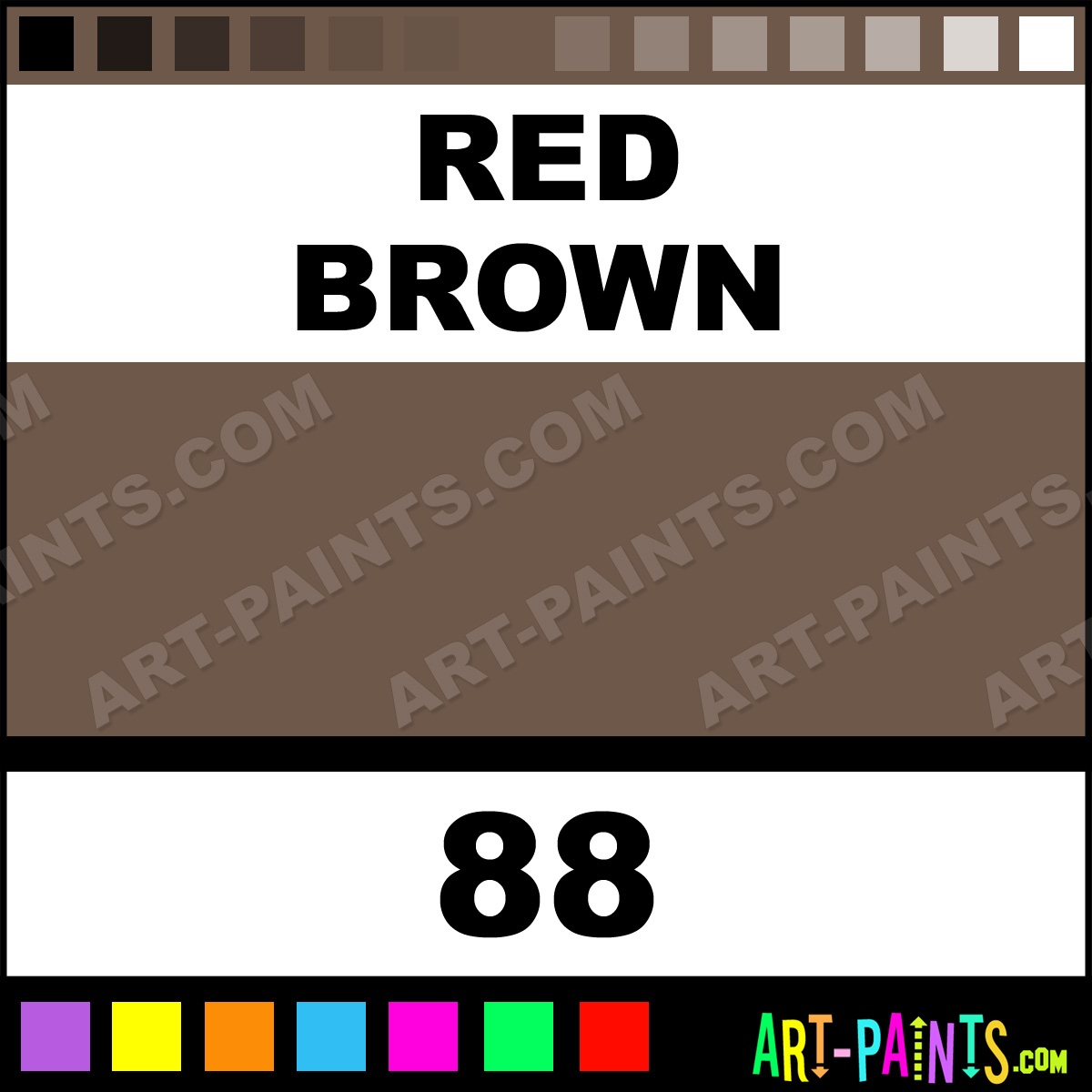 Red Brown Paint 88 by