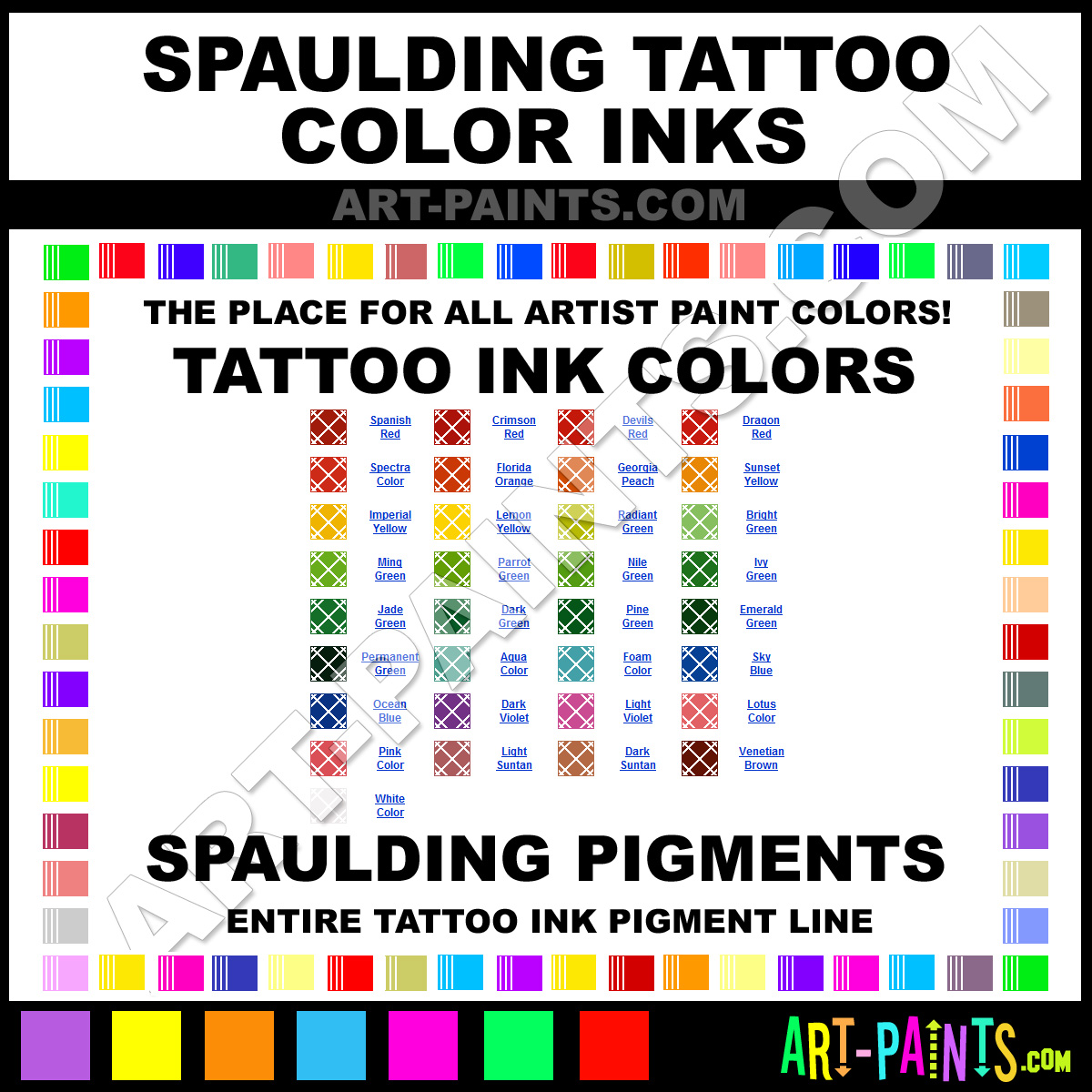 Spaulding Tattoo Colors