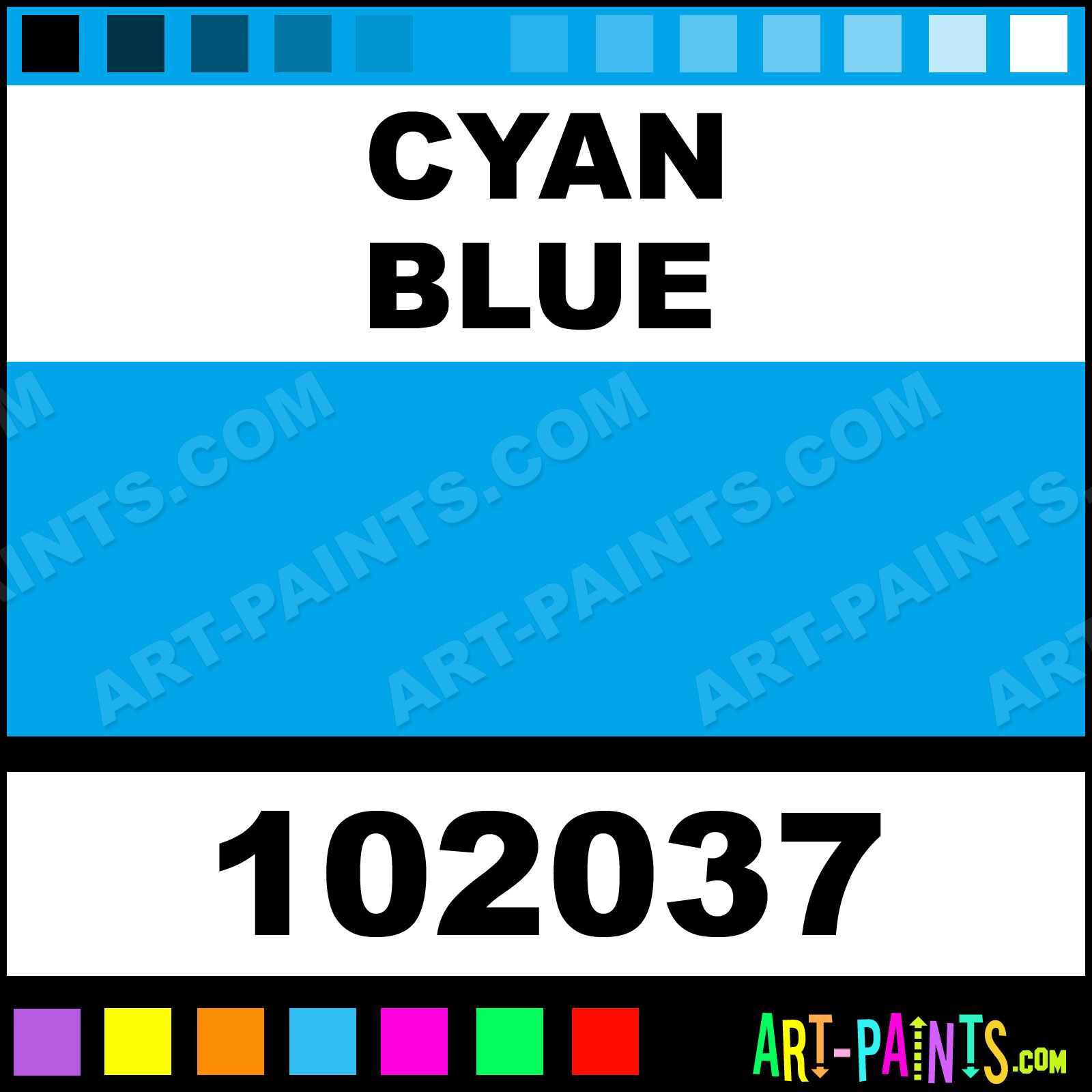 Cyan Blue School Egg Tempera Paints - 102037 - Cyan Blue Paint, Cyan Blue  Color, Nerchau School Paint, 00A6EA 