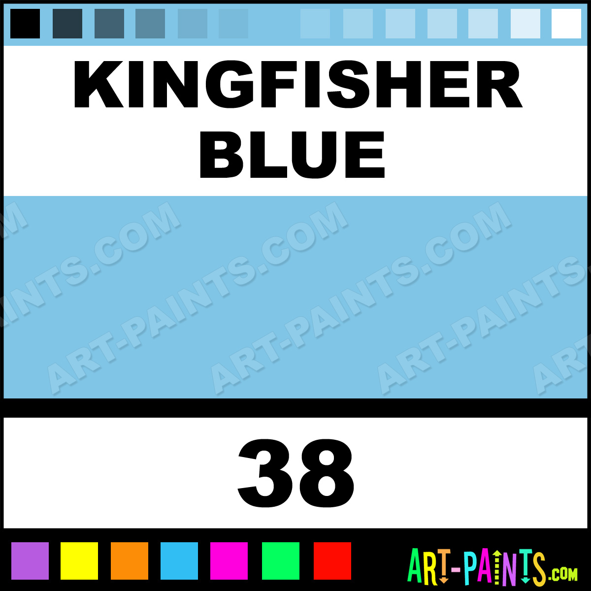 Kingfisher Blue Artist Watercolor Paints 38 Kingfisher Blue Paint