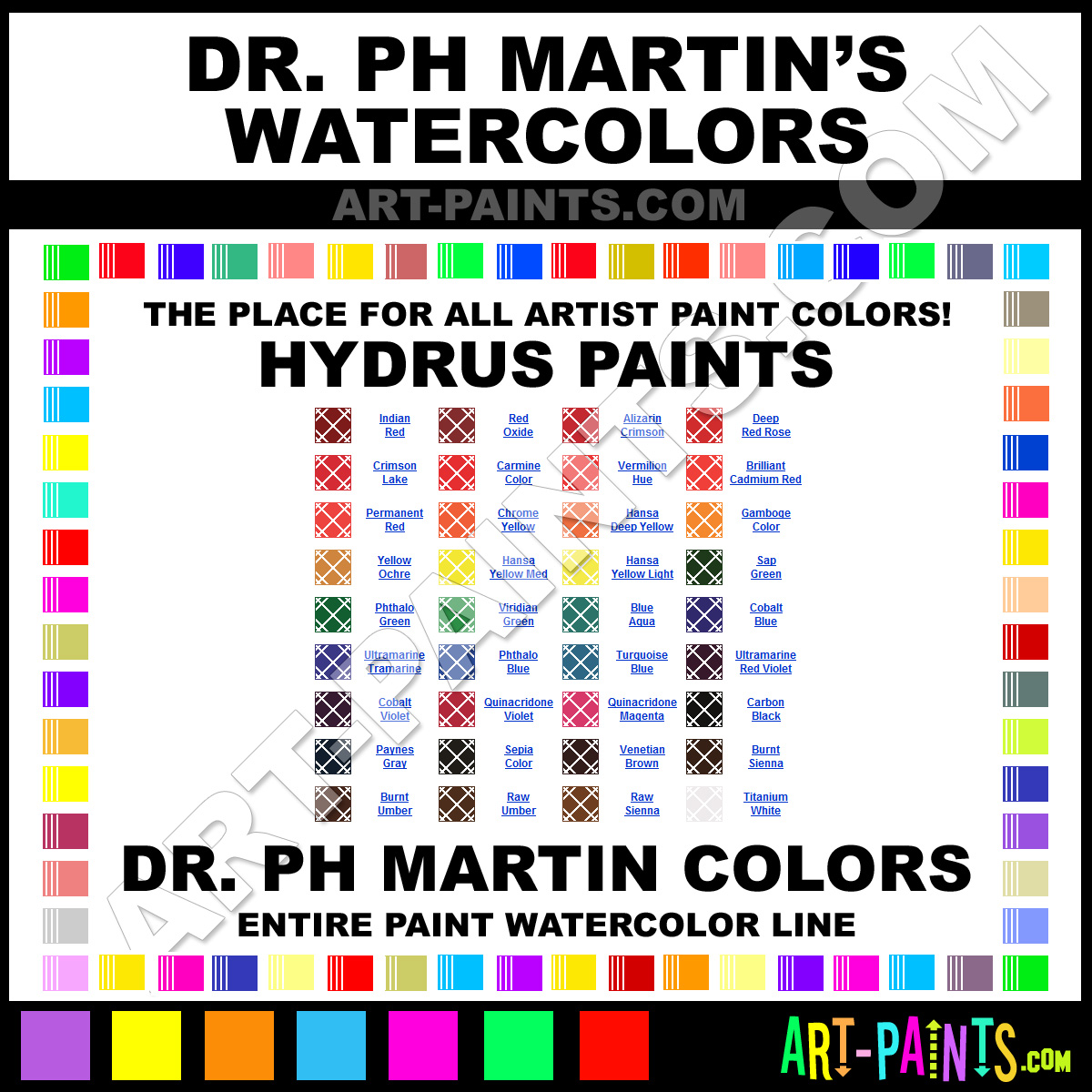 Hydrus Fine Art Watercolor, 0.5 oz, Set 1 – Dr. Ph. Martin's
