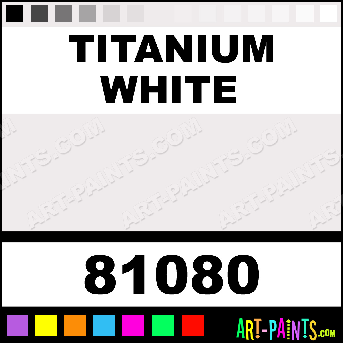 Titanium White Aquacryl Watercolor Paints 81080 Titanium White