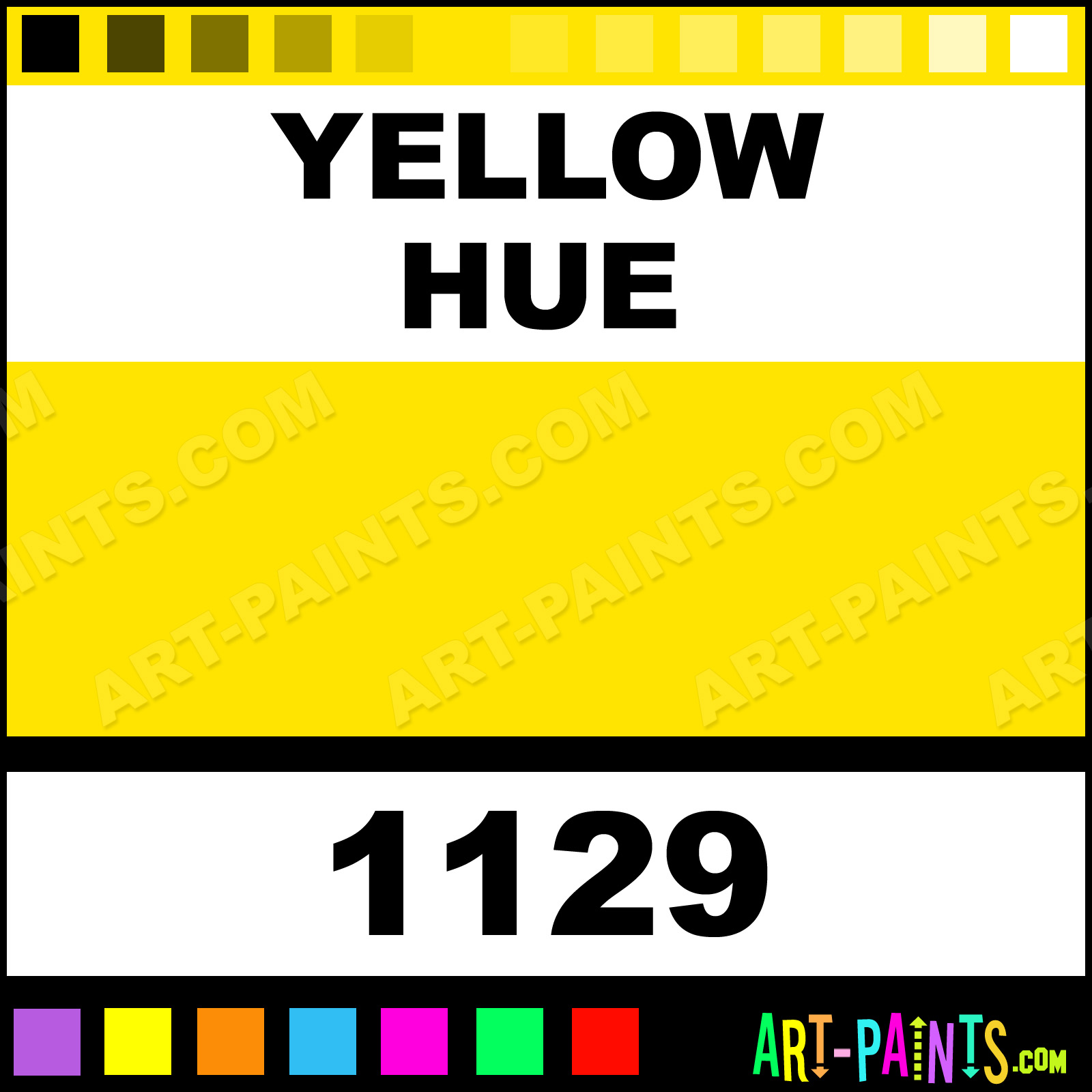 Yellow Opaque Watercolor Paints 1129 Yellow Paint, Yellow Color
