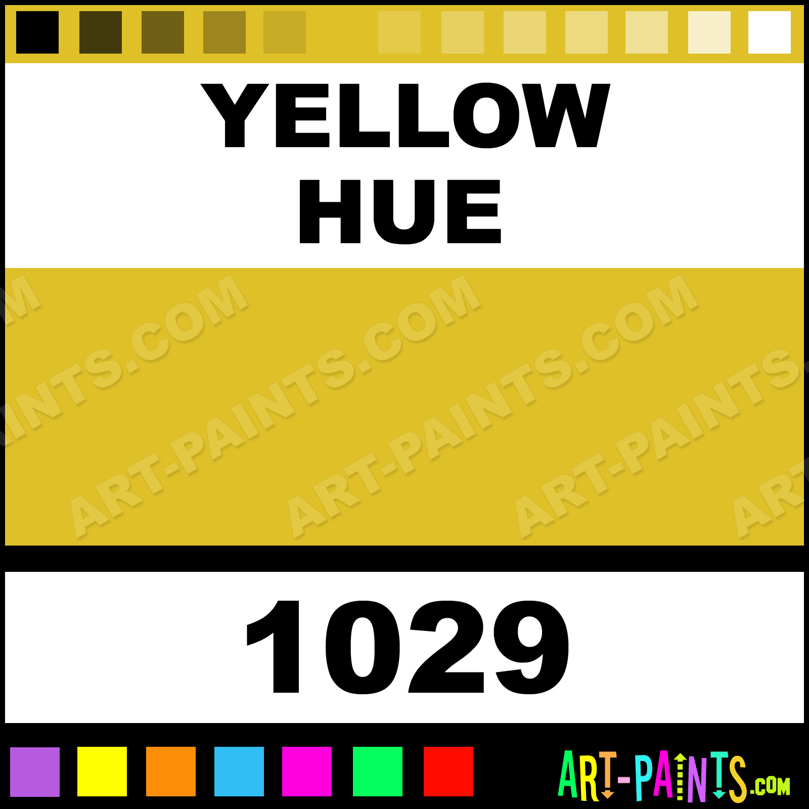 Yellow Square 8 Set Watercolor Paints 1029 Yellow Paint, Yellow