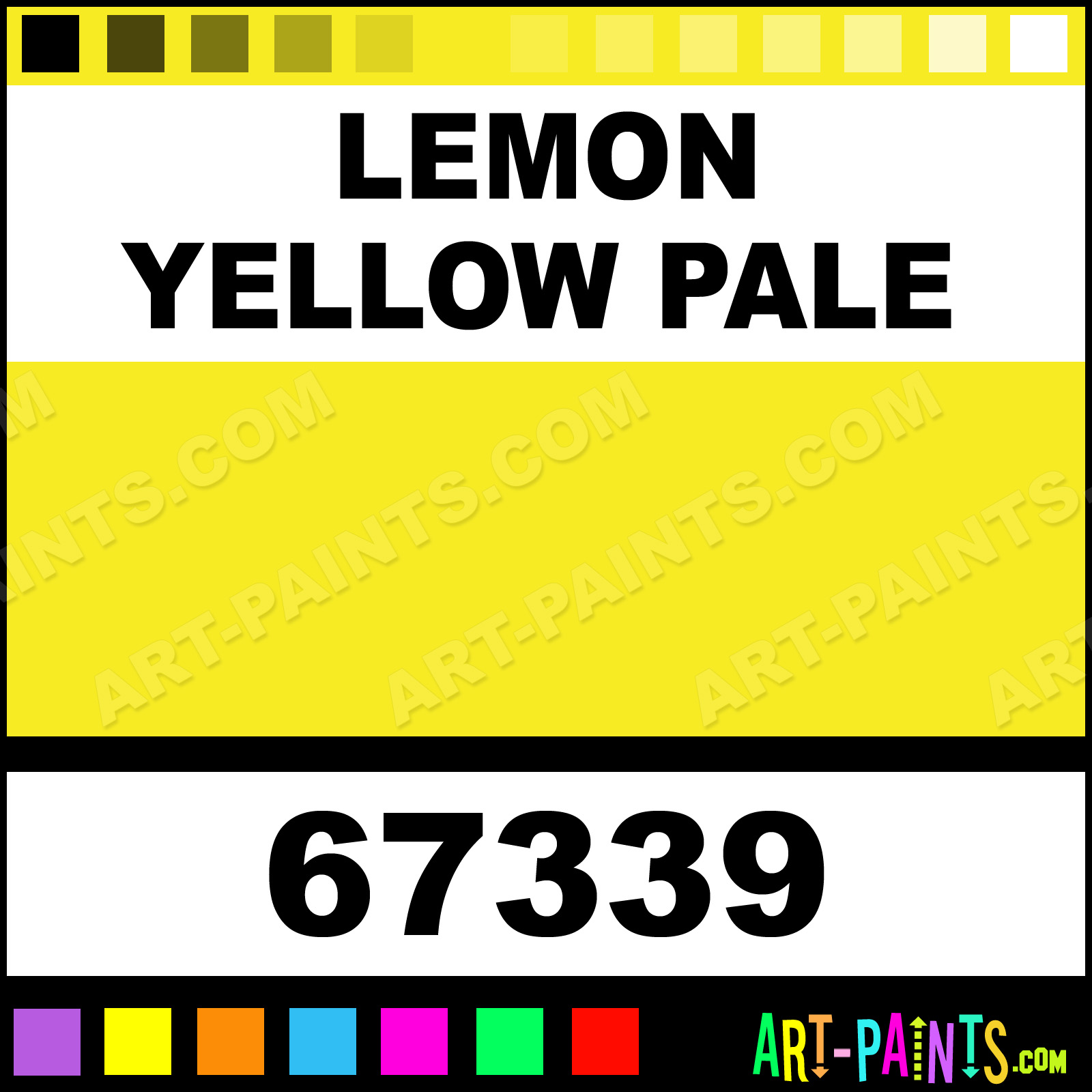 マロンイエローページ Lemon Yellow Pale Korean Watercolor Paints - 67339 - Lemon