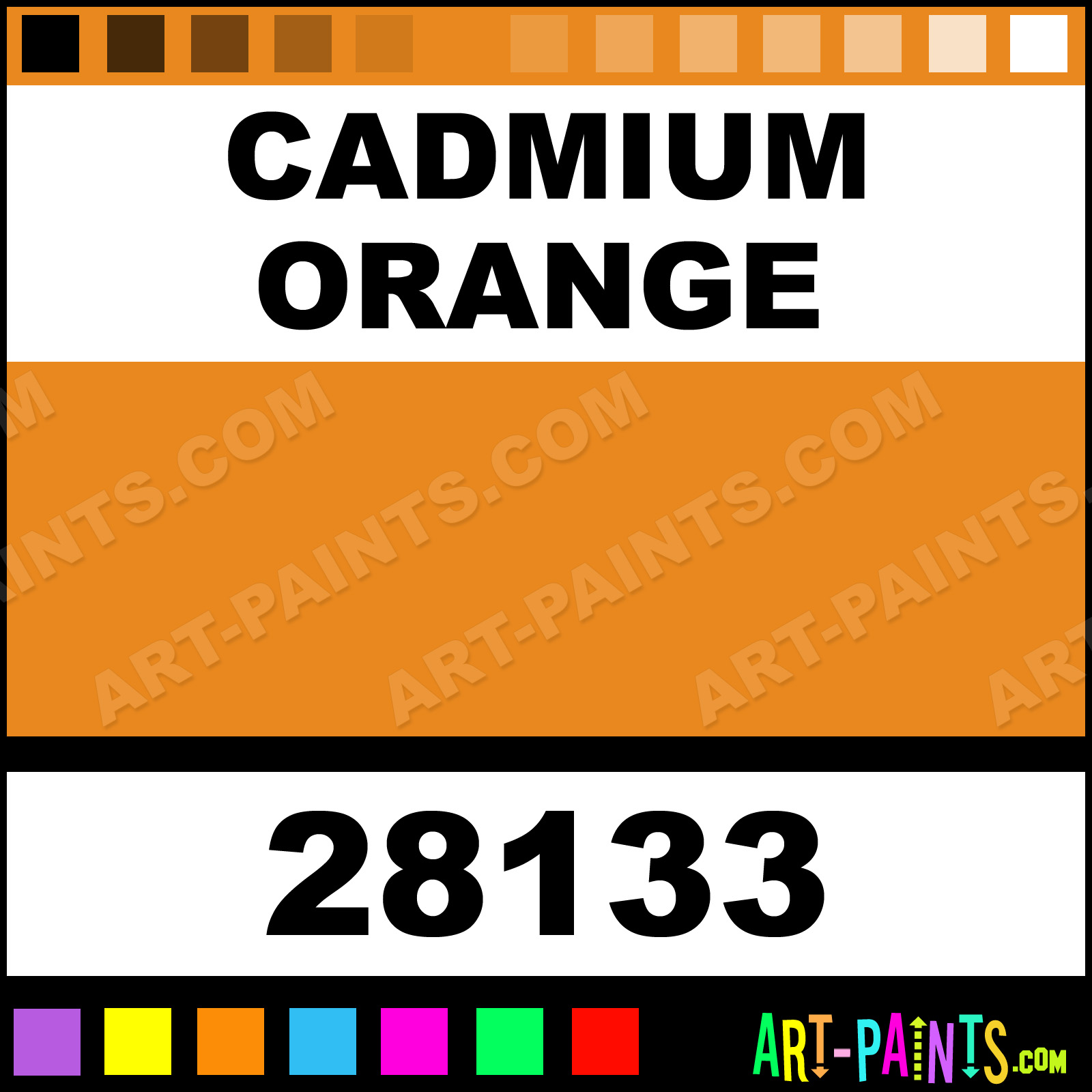 Cadmium Orange Professional Watercolor Paints 28133 Cadmium Orange Paint, Cadmium Orange