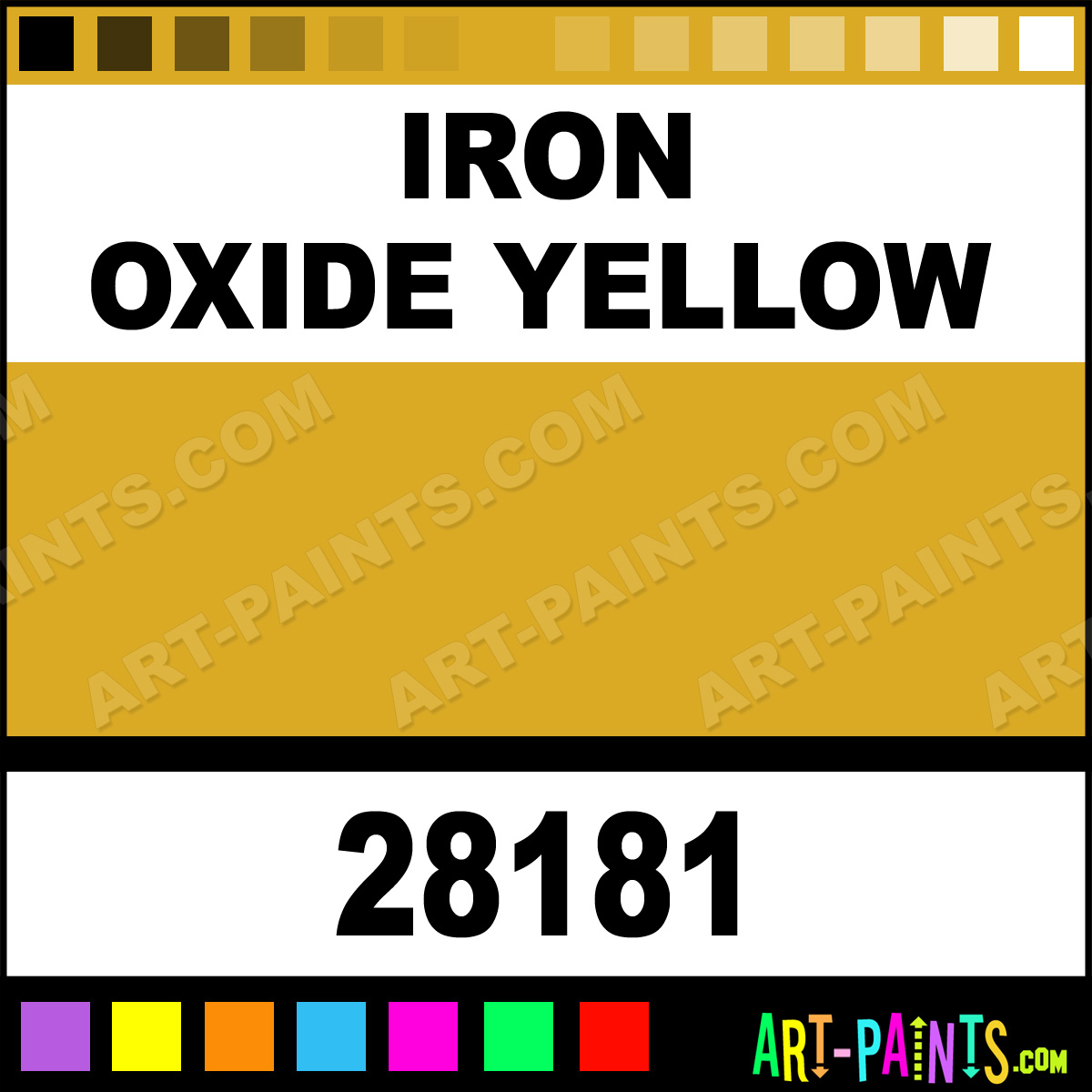 Iron Oxide Yellow Professional Watercolor Paints 28181 Iron Oxide