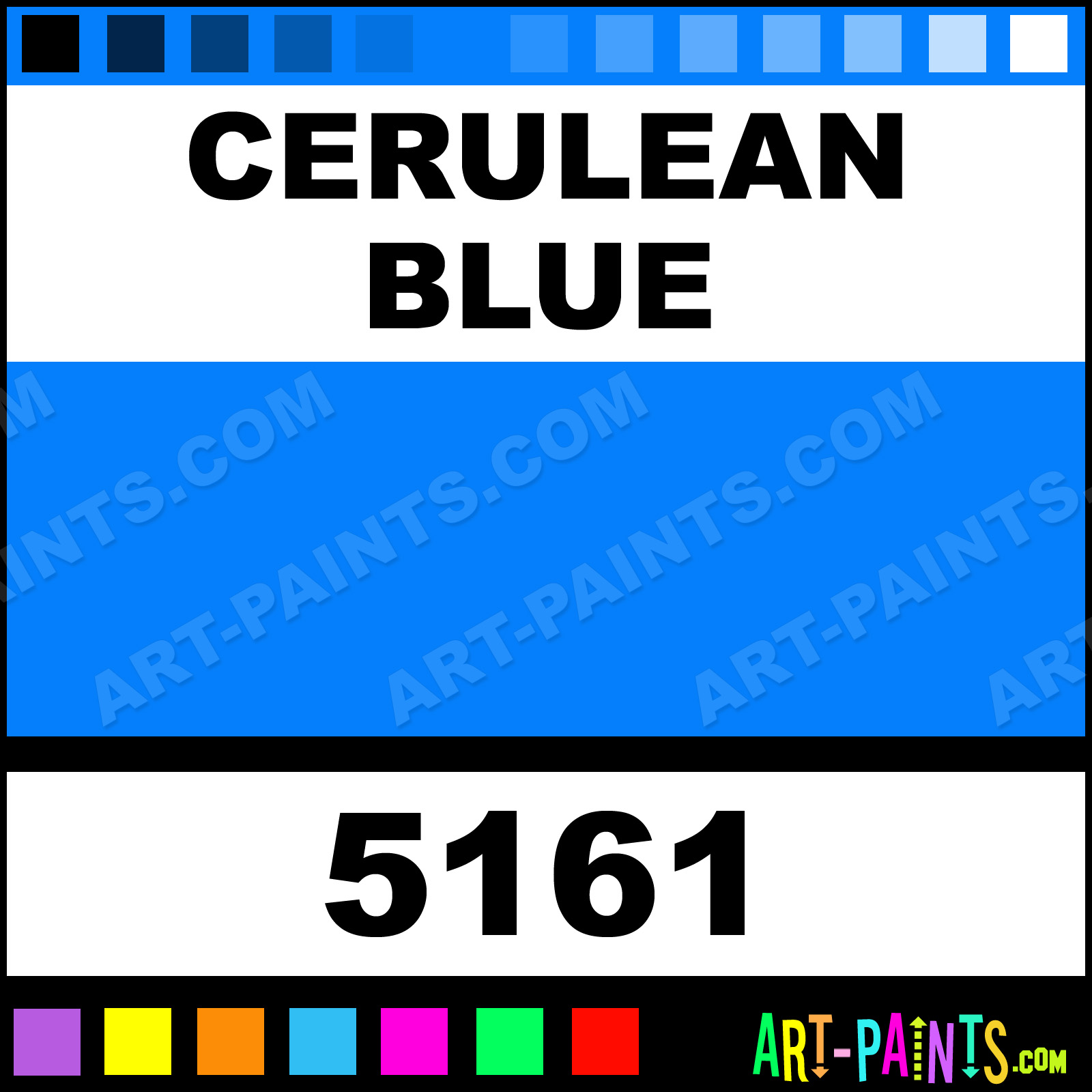 Cerulean Blue Artist Watercolor Paints - 5161 - Cerulean Blue Paint, Cerulean  Blue Color, Van Gogh Artist Paint, 047EFB 